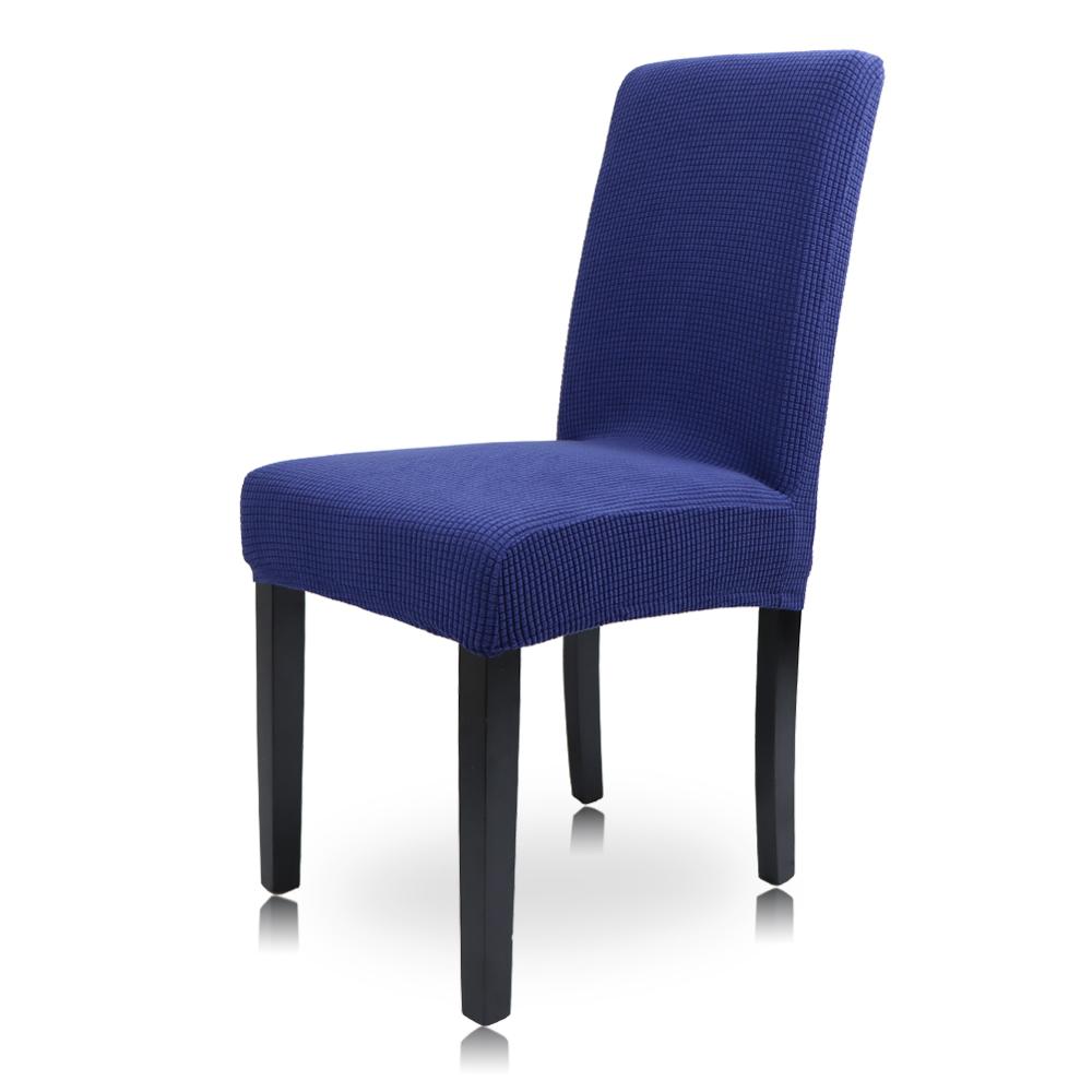 Airldianer Jacquard Plain Dining Chair Cover Spandex Elastic Chair Slipcover Case Stretch Chair Cover For Wedding Hotel Banquet3