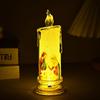 1/4Pcs LED Prayer Flameless Candle Holy Family Jesus Joseph Virgin Mary Battery Operated Devotional Prayer Candle Religious Decoration Christian Gift