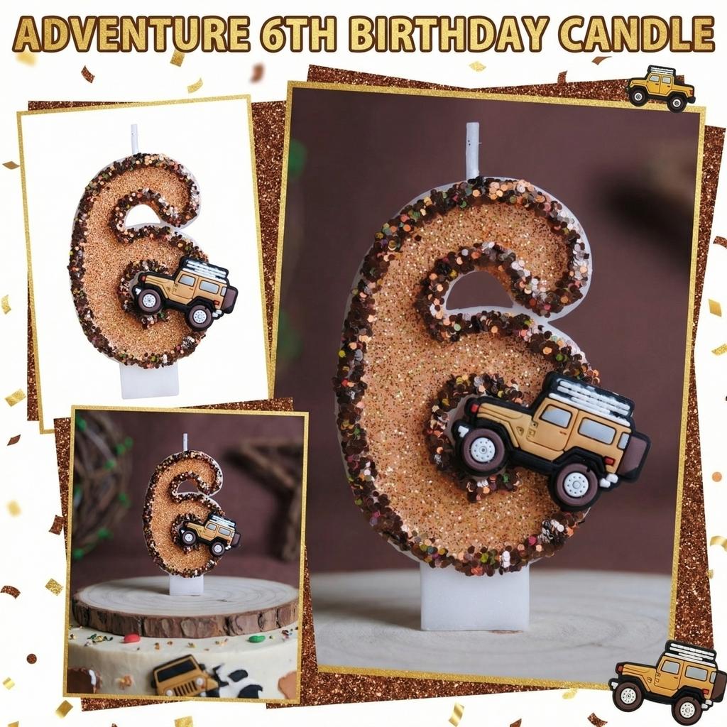 Fashion Cartoon Creative Birthday Candles Party Digital Candles