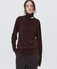 NOHANT Soft Turtleneck T-Shirt Brown
