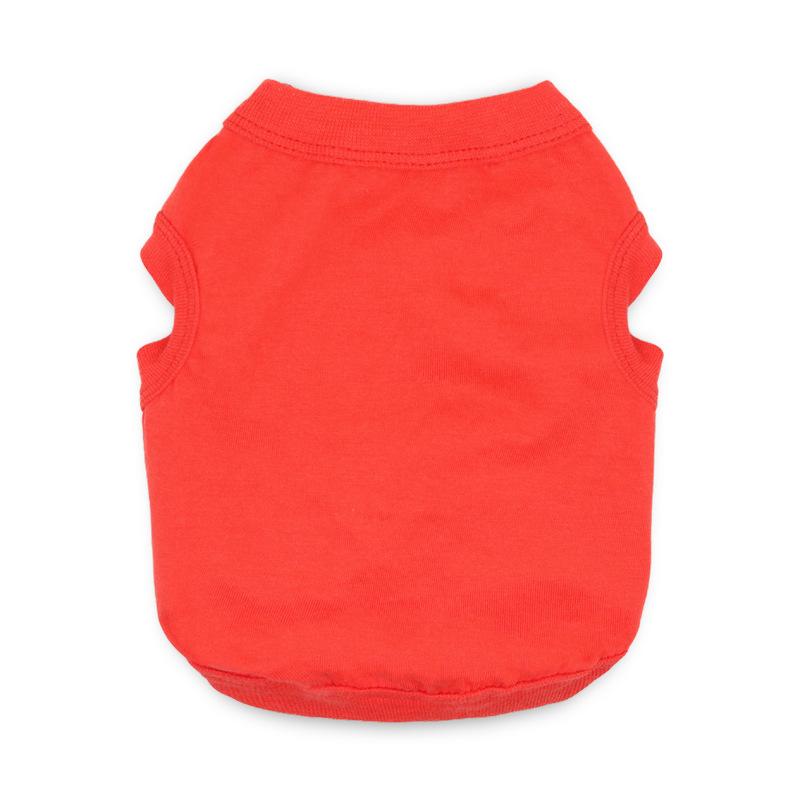 Dog Shirts Pet Clothes Blank Clothing Puppy Vest T-Shirt Sleeveless Costumes Doggy Soft and Breathable Apparel Outfits for Cats