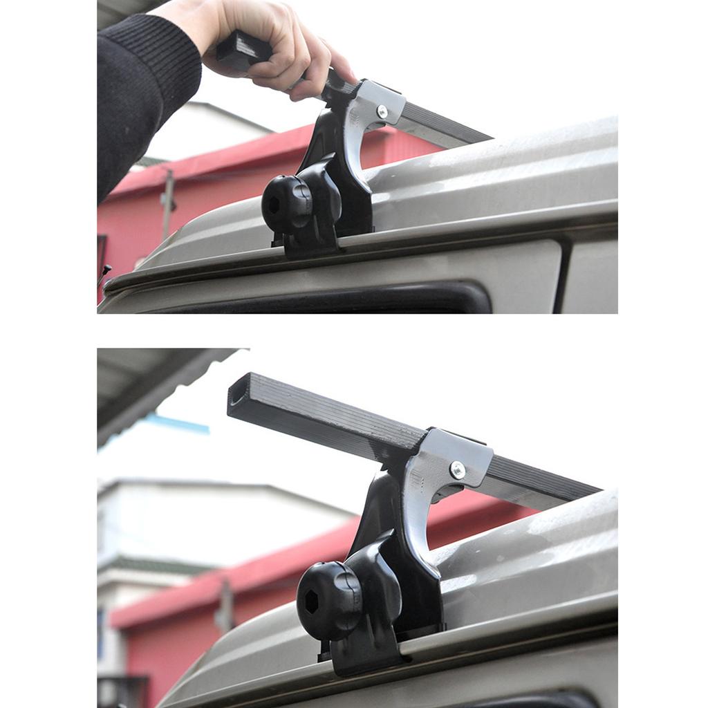 Adjustable Rain Gutter Clips Clamp For Auto Roof Rack System Car Top Cargo Storage Secure Travel Gear Transportation
