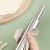 Stainless Steel Roller With Ergonomic Handle Rolling Pin For Dough Kneading Cakes Cookie Bread Baking Accessory