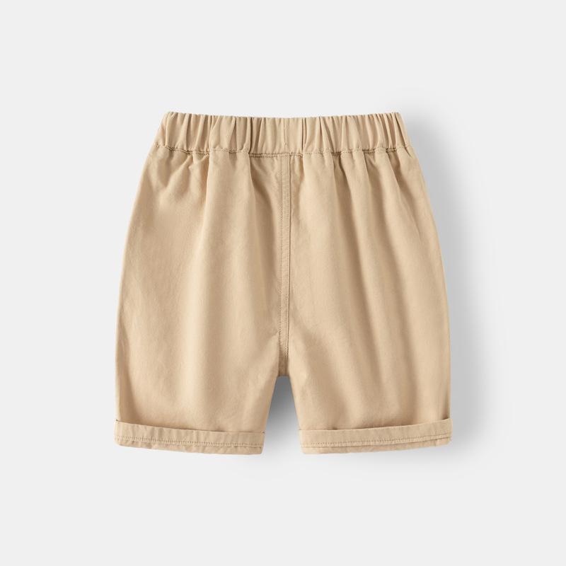 Kinder Sommer Fünfviertelhose Jungen Bestickter Teddybär Freizeitshorts Lockere Shorts Trendig
