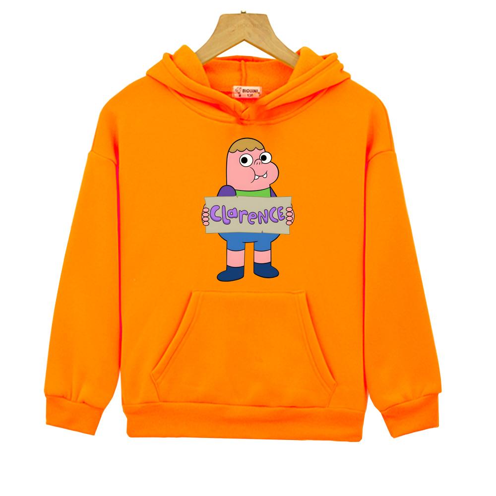 Clarence Kinder Kapuzenpullover Grafikdruck Niedliches Sweatshirt Mode Pullover Sudaderas Capucha Herbst/Winter Bequemes Oberteil