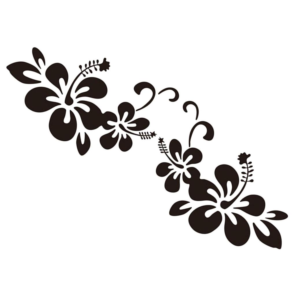Quzente Flower Car Decal, Flower Car Body Decal, Vista Auto Exterior Decoration Sticker |