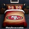 San Francisco 49ers Design Bed Bedding Set 1 Duvet Cover + 2 Pillowcases Soft Breathable Household Bed Linens