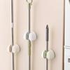 Easy To Use Strong Suction Mop Holder Clip Waterproof Broom Hanger Practical Home Cleaning Tool Organizer for Renters