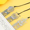 Office School Supplies Ruler Student Stationery Multifunctional Metal Bookmark Korean Learning Tool Stainless Steel Measuring