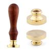 Wood Wax Sealing Stamp Handle Brass Sealing Wax Stamps Head Retro Rosewood Handle Wax Seal Copper Head For Scrapbooking Decor
