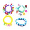 Loom bracelet making kit, accessory kit, storage case included, handmade colorful rainbow rubber band bracelet set, knitting needles, DIY necklace,
