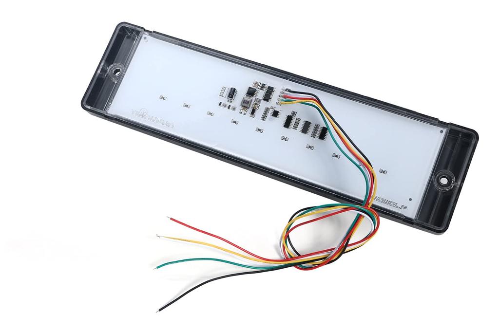 LED Tail Light with Flowing Turn Signals for and Light Universal one+lifestyle Trailers, Trucks, Trucks, Fit, 12V/24V (Smoke)