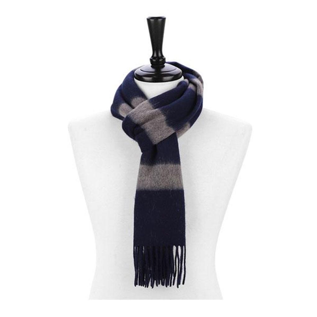 Believers Men's Wool Muffler Scarf Striped Neckerchief BDRM049