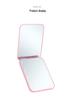 Portable LED Makeup Mirror with 2X Magnification - Handheld, Folding Design