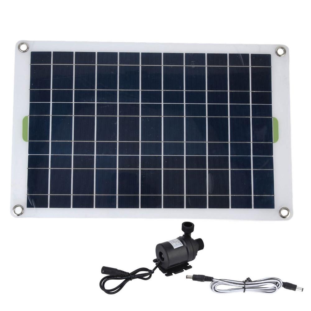 Kit Pannello Solare 50W 12V 800L/H Pompa Acqua Solare Basso Rumore Dispositivo di Pompaggio per Giardino Piscina Fontana Pompa Sommersa