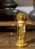 Amitabha Buddha Statue, 10.5cm (Gold plated24K Gold), by Makita Shuun, Based On the Jodo Shinshu Otani Sect (East), Takaoka Bronzeware (Amitabha