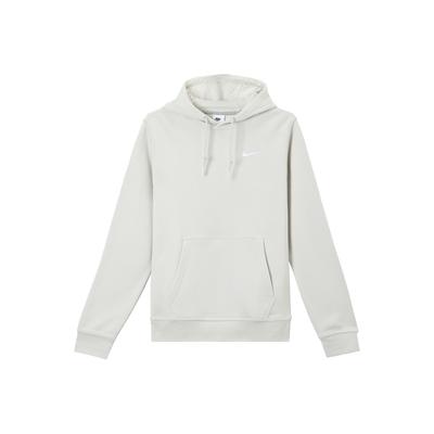 Comfortable Casual Soft Fleece Warm Hooded Pullover Sweatshirt Men Sweatshirt Light-Bone White 623453-072