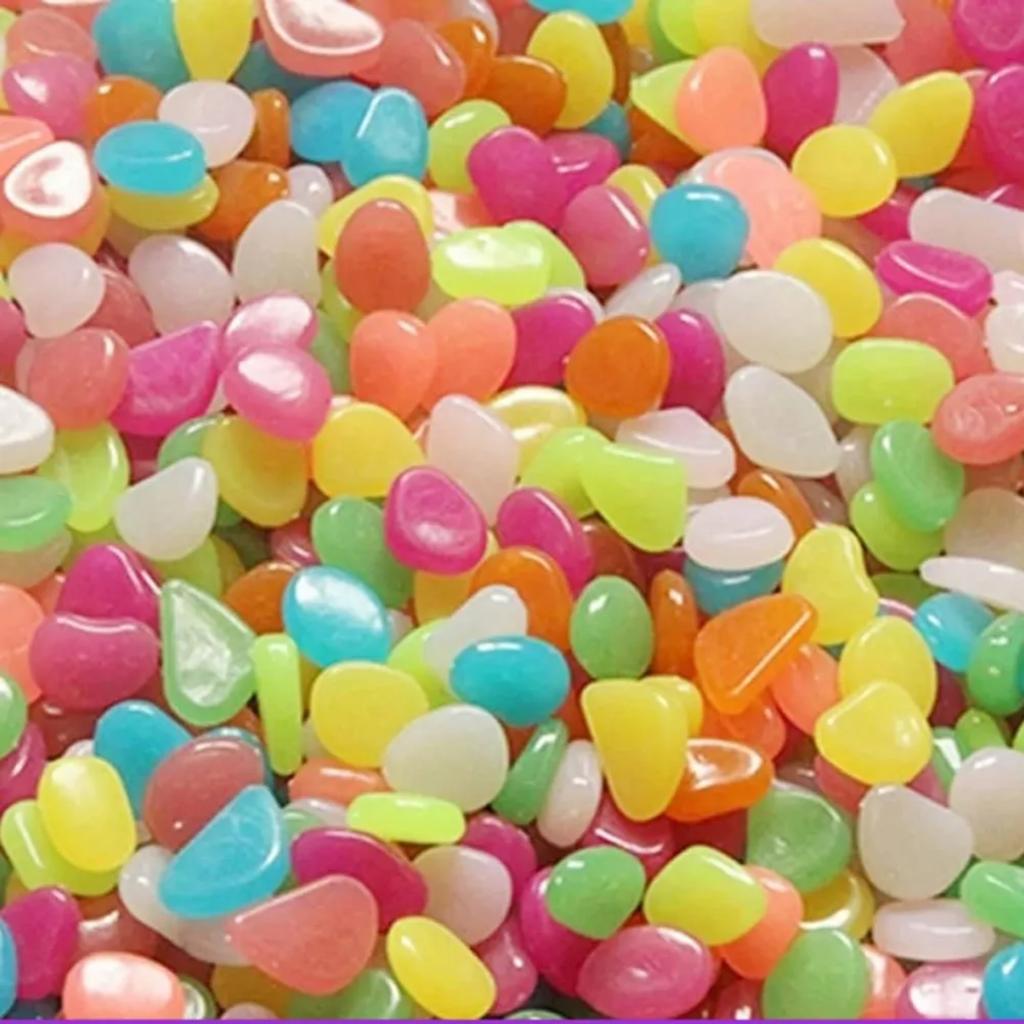 Luminous Stone Shell Conch Aquarium Scenery Fluorescent Stone Color 50pcs