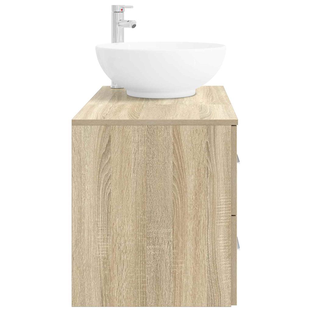 Bathroom Furniture Set 2 Pieces Sonoma Oak Engineered Wood