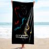 1PC Custom Name "Dark Fantasy Warrior" Beach Towel Highly Absorbent And Sand-Resistant Towel for Swimming, Pool, Yoga, And Travel Lightweight