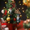 Christmas Nutcracker Hanging Ornament - Stuffed Fabric Soldier/King Dolls for Xmas Holiday Tree Decor