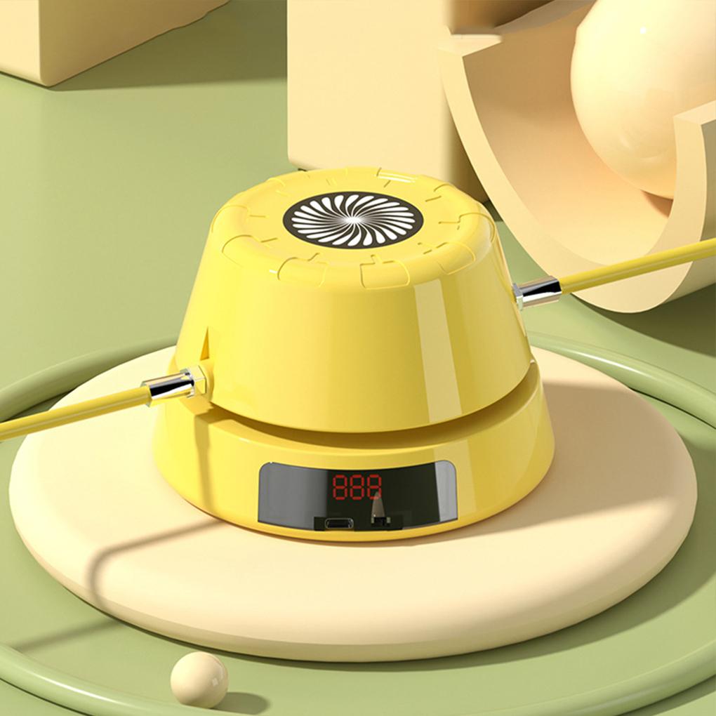 Electric Rope Skipping Machine Exercise Through Play Hands-free 10 Gear Change Key Remote Control