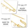10Pcs DIY Safety Pins Heavy Duty Metal Brooch Findings for Crafts Fabric Clothing Repair Felting Pin Needles with Holes
