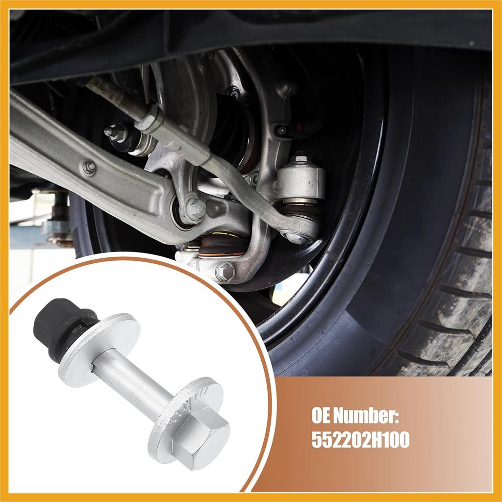 Auto Sturz Einstellbare Exzenterbolzen Lockout Kit Fahrwerk Querlenker Reparaturbolzen für Hyundai Elantra 2007-2011 Nr. 552202H100 1 Satz Ersatz