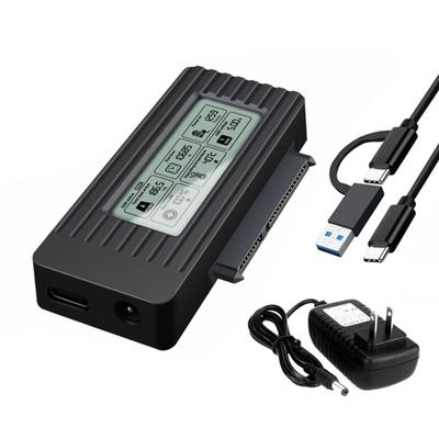 Usb3.1 Festplattengehäuse 2,5/3,5-Zoll Festplattenadapter Gehäuse LED-Anzeige Laufwerkkabel