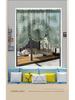 American White Double Layer Insulated Yarn Lace Room Divider Curtain for Bedroom or Kitchen