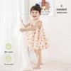 Girls' Class A Sleeveless Cotton Princess Floral Summer Dress