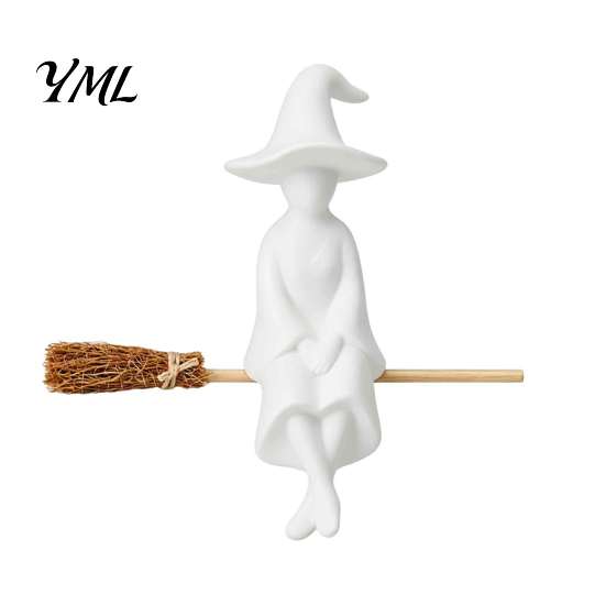 Seasonal Home Ornament Halloween Glowing Ghost Figurine, LED Light Up Ghost, Farmhouse Tabletop Decor Rustic Autumn Accents for Tiered Tray