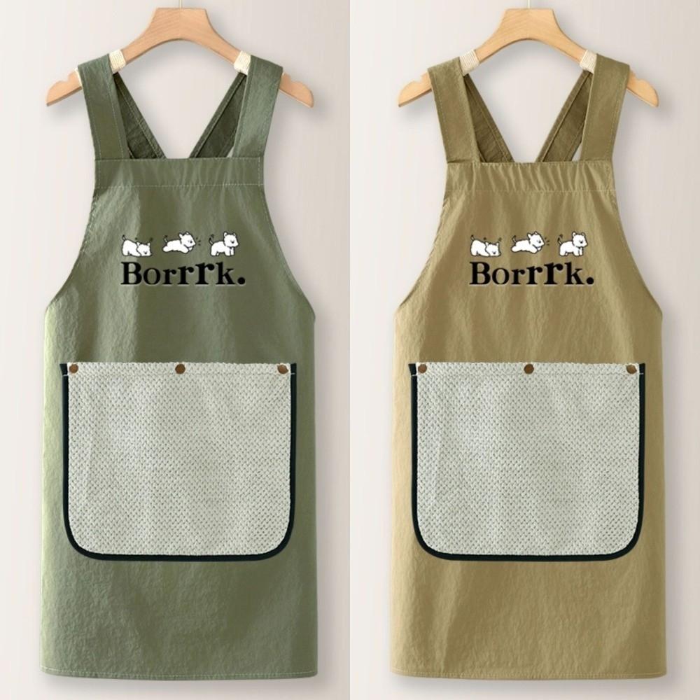 Anti-fouling Waterproof Apron Detachable Towel Kitchen Apron Restaurant Uniform