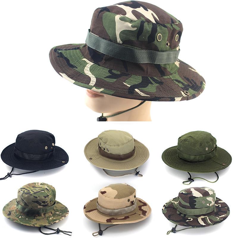 Unisex Outdoor Camouflage Boonie Hat for Camping, Fishing, and Travel - Sun Protection Included