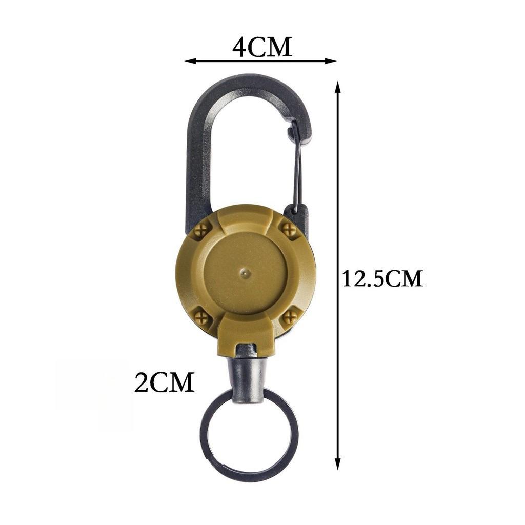 

Телескопическая пряжка для рюкзака Luya, аксессуары для рыбалки на открытом воздухе, легко вытягиваемая пряжка для предотвращения потери ручного троса, пряжка для ключей для рюкзака золотой