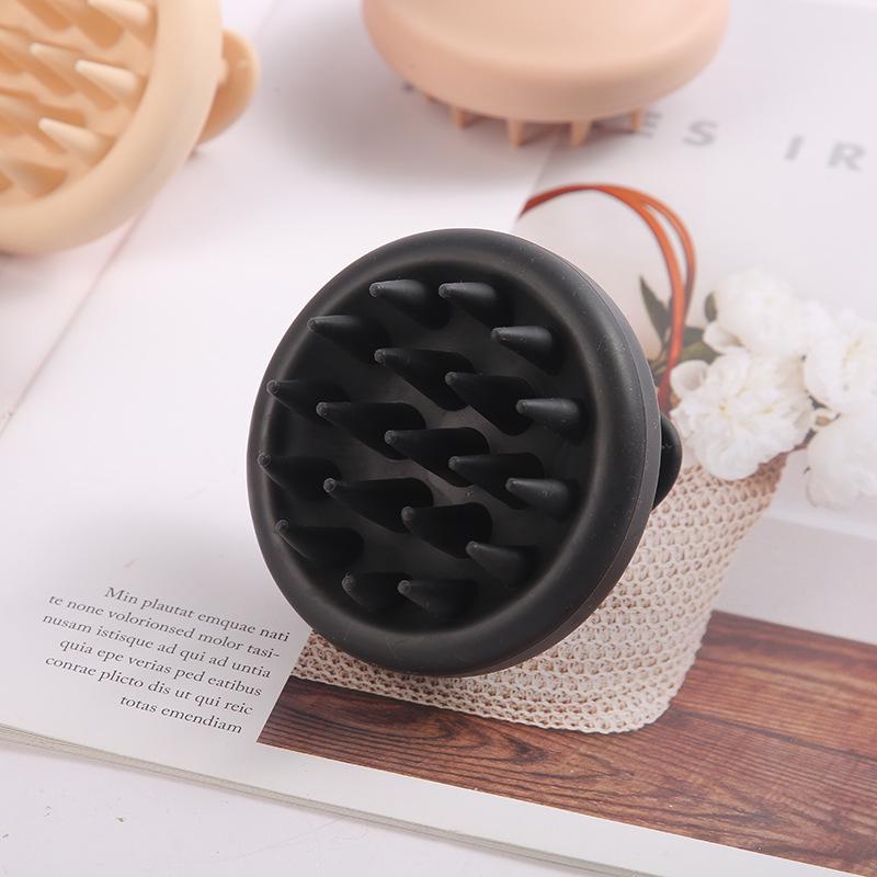Silicone Scalp Massaging Shampoo Brush and Dredging Comb