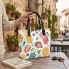  Summer Fruit Printed Tote Bag Casual Large Capacity Lightweight Daily Handbag