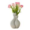 3D-gedruckte Katzenvase, Minimalistische nordische Stil Blumenarrangement Vase, Umarmende Katze Blumenvase, Dekorative Katzenpaar Vase Haus Büro Geschenk