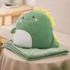 Flannel Cartoon Pillow Quilt Soft Storage Design 2 In 1 Cushion Blanket Comfortable Stuffed Sofa Blanket Afternoon Rest