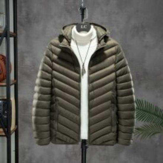Spare Ribs Cotton Coat Men s Winter Coat Detachable Hood Casual Jacket Fashion Versatile Casual Cotton Coat Cotton Jacket L