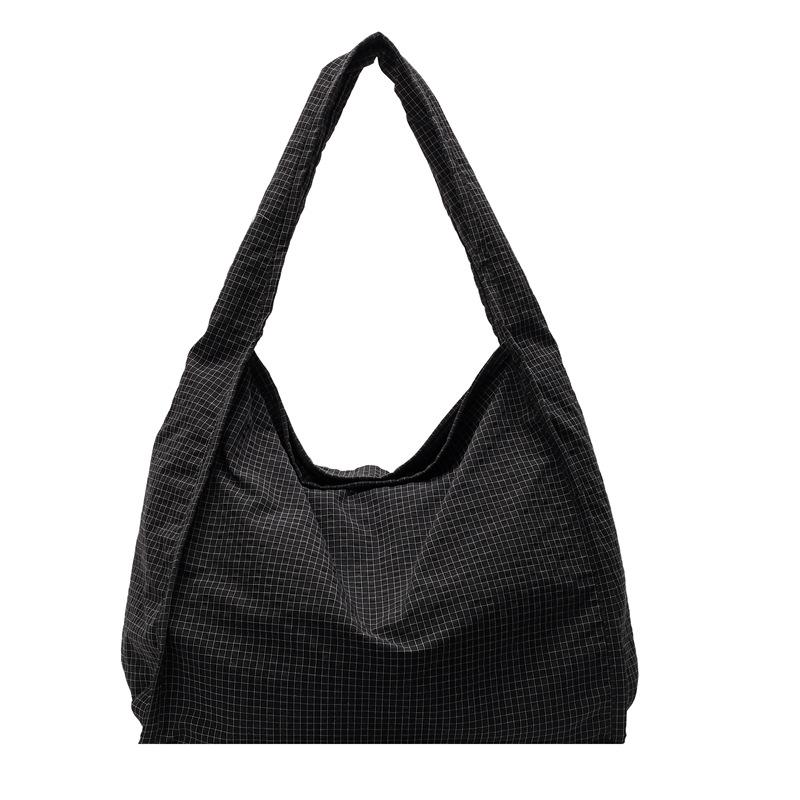 Waffle bag bag women's lazy style fashion shoulder bag large capacity leisure commuter tote bag