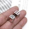 Korean style accessories, high-quality French-style cufflinks for men, unique 3D silver dice cufflinks P1039