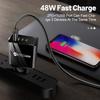 2.4A Dual USB & PD Type-C EU/US LED Travel Charger for Mobile Phones