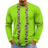 Men's Halloween Long Sleeve T-Shirt Neck Loose Fit Casual Versatile Top
