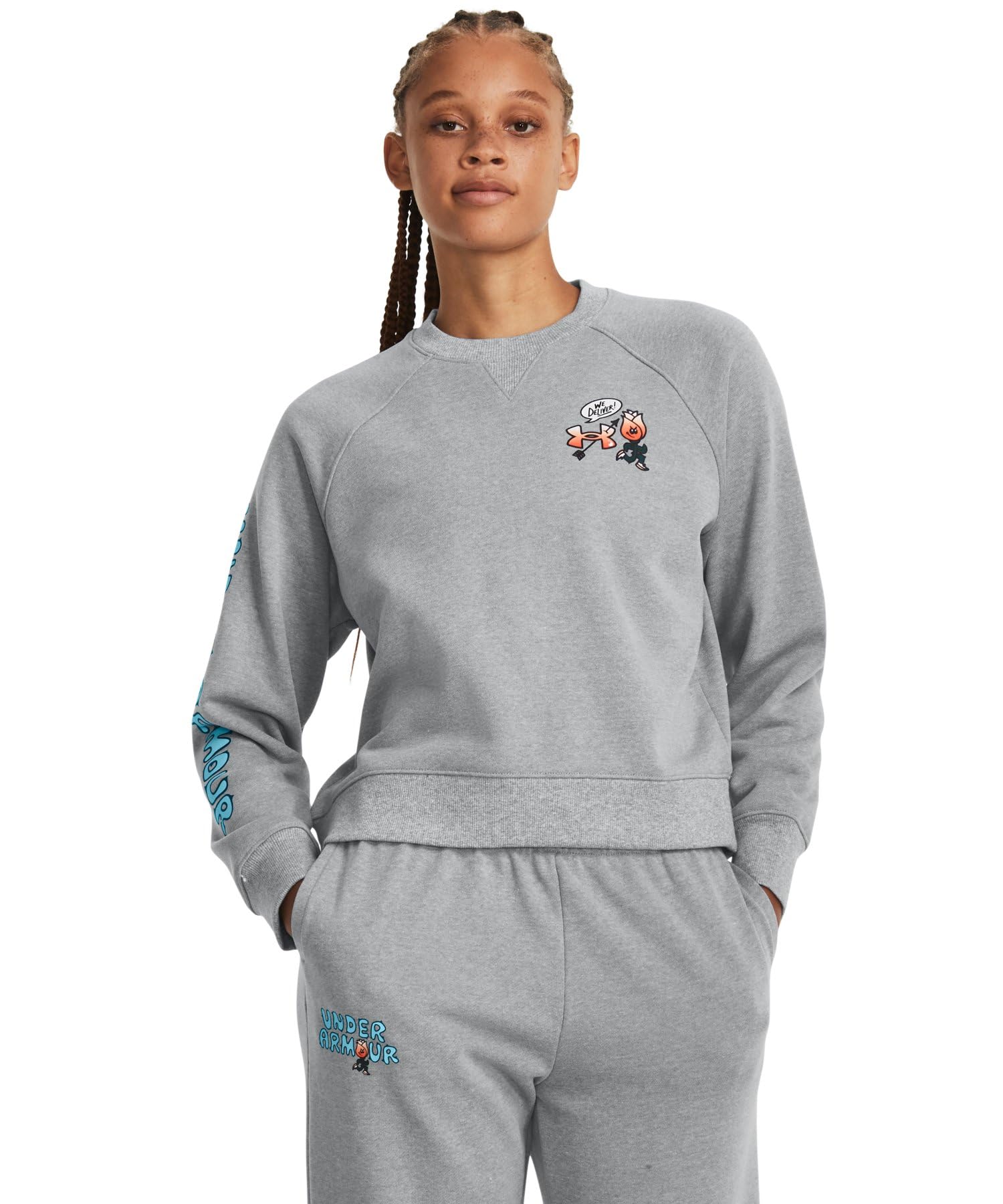 

UA HWT Terry Crew Mod Gray Blizzard LG [Under Armour]