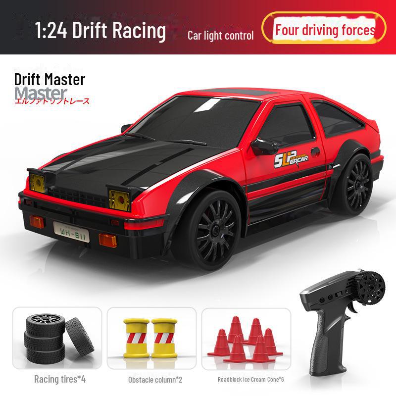 AE86 1:24 High-Speed Drift RC Car - Four-Wheel Drive Model Toy for Kids