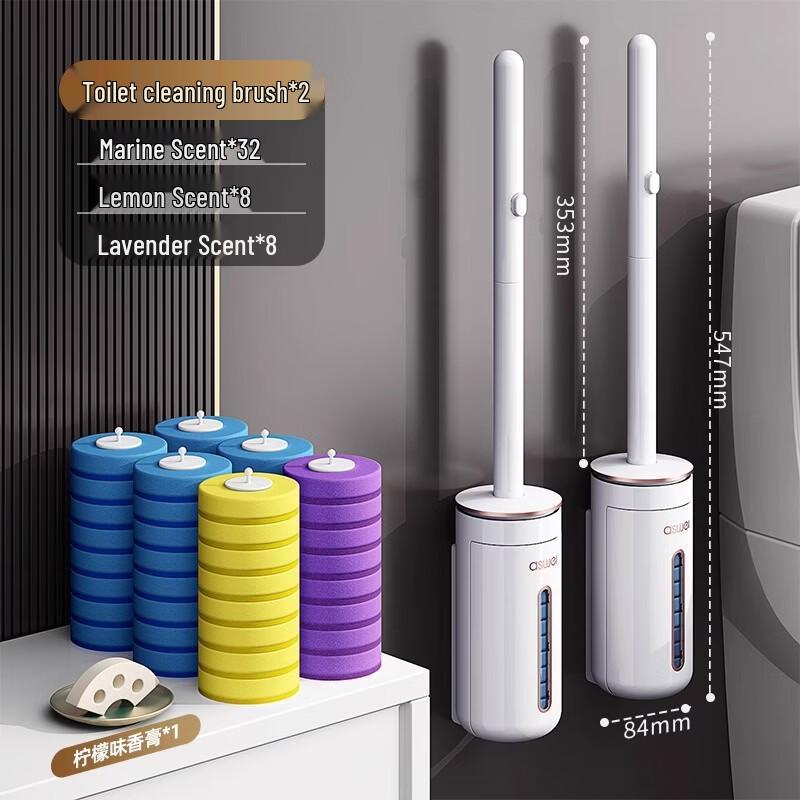 Xihe Disposable Wall-Mounted Toilet Brush Set