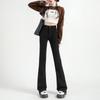 Korean Version of Micro-pull Jeans Women's Spring New Elastic High-waisted Thin Small Flared Pants Micro-pull Pants