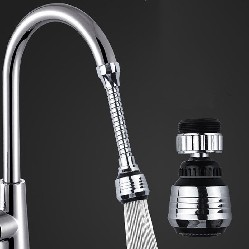 Kitchen Gadgets 2 Modes 360 Rotatable Bubbler High Pressure Faucet Extender