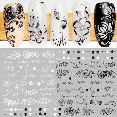 Funktionelle Nagelaufkleber, Nägel, Ornamente, schöne bunte DIY